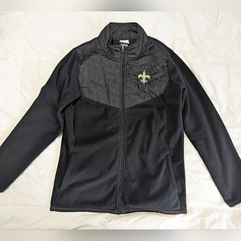 New Orleans Saints Youth Zip Up Fleece Jacket